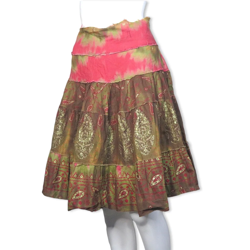 Bebe Skirt Fairy Y2K Indie Bohemian Boho S Small - Picture 5 of 5
